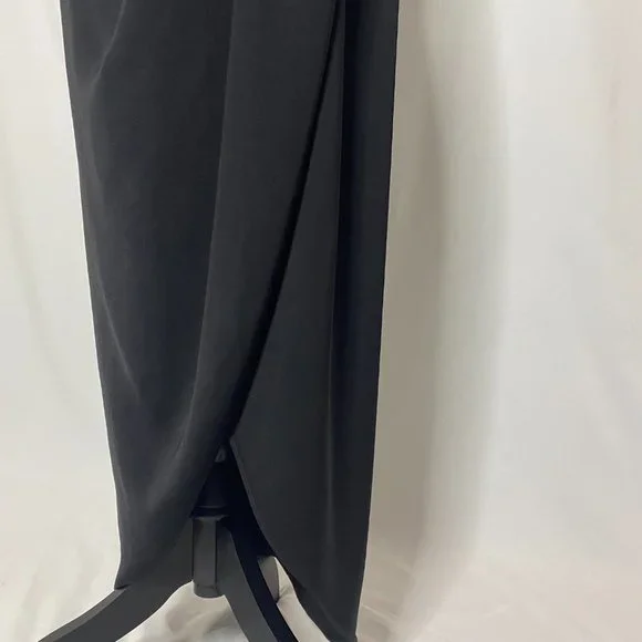 Shona Joy Black Strapless Draped Tulip Sweetheart Dress - Picture 3 of 11